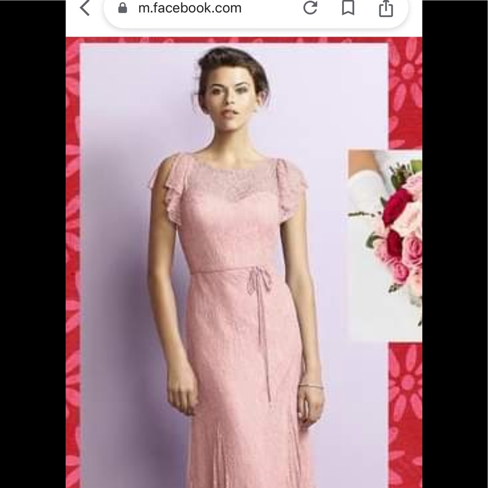 Dessy JY520 Suede Rose Sz.16